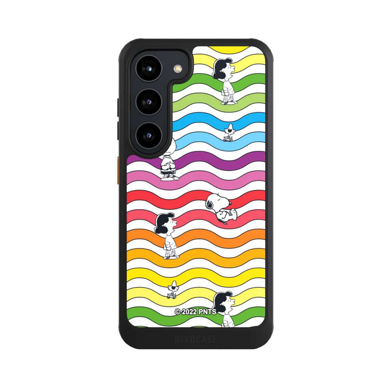 Galaxy S23 NIVOcore Snoopy Pattern Rainbow