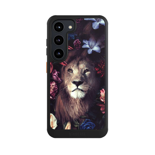 Samsung Galaxy S23 NIVOcore Löwe Blumenrahmen