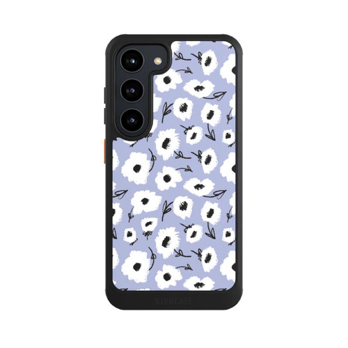 Samsung Galaxy S23 NIVOcore Blumenmuster Lila