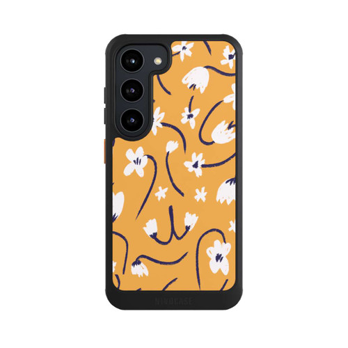 Samsung Galaxy S23 NIVOcore Pattern Petites Fleurs Jaunes