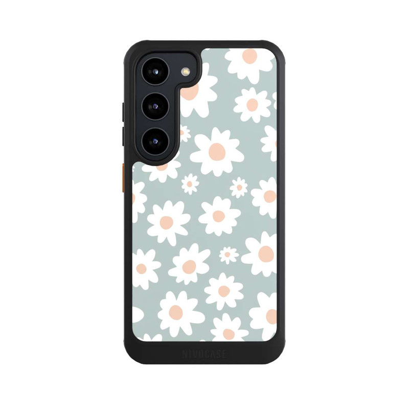Galaxy S23 NIVOcore Marguerites Pattern Vert
