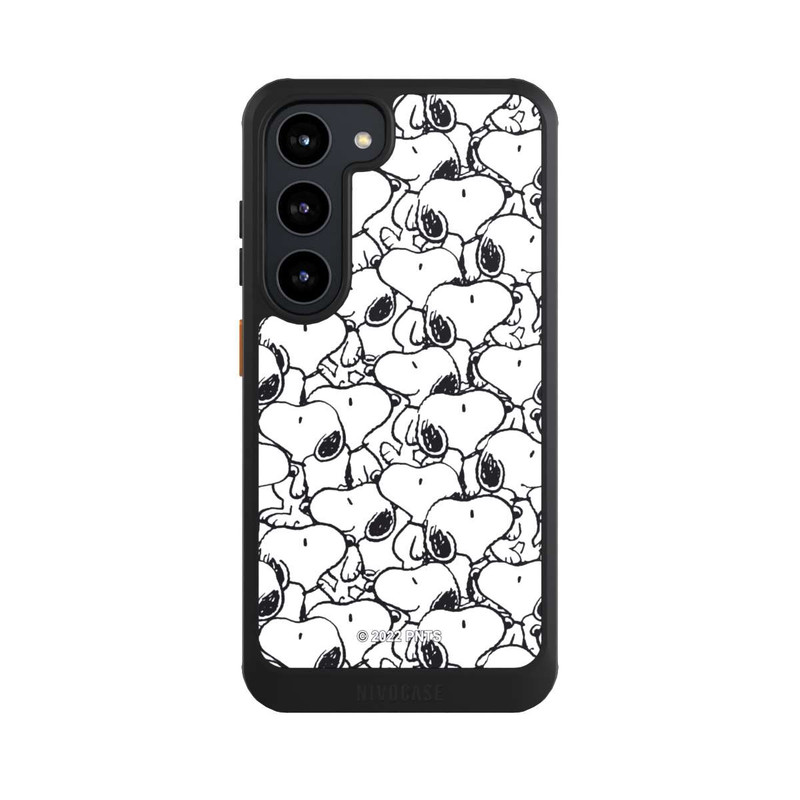 Galaxy S23 NIVOcore Snoopy Pattern Black And White