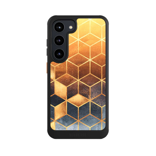 Samsung Galaxy S23 NIVOcore Würfel goldener Farbverlauf