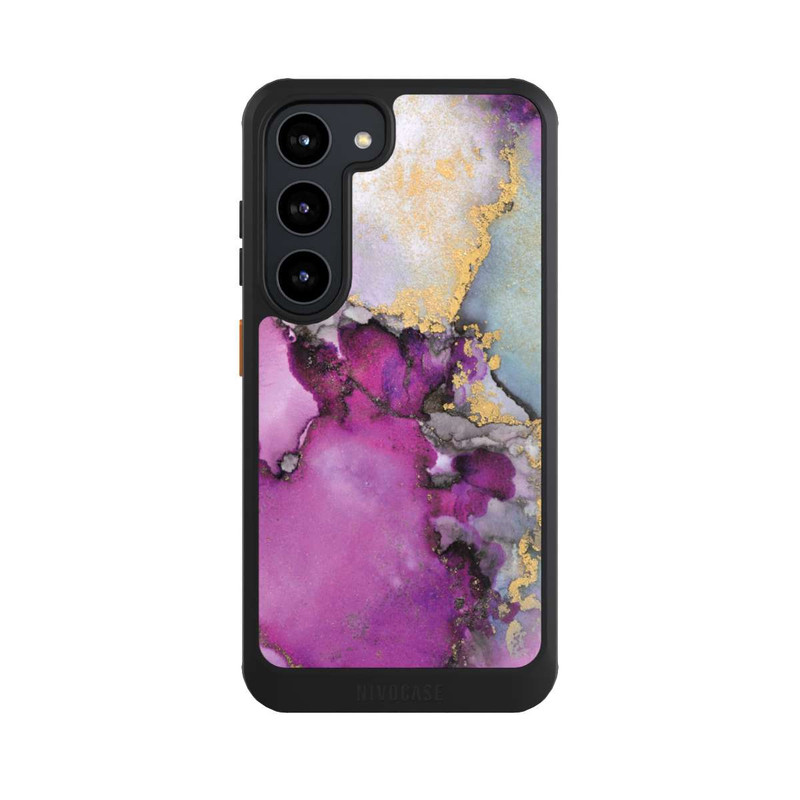 Galaxy S23 NIVOcore Alcohol Ink Art Pink