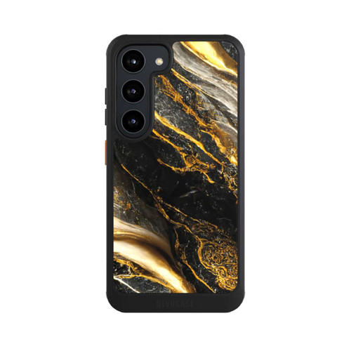 Samsung Galaxy S23 NIVOcore Schwarze Marmor Goldschichten