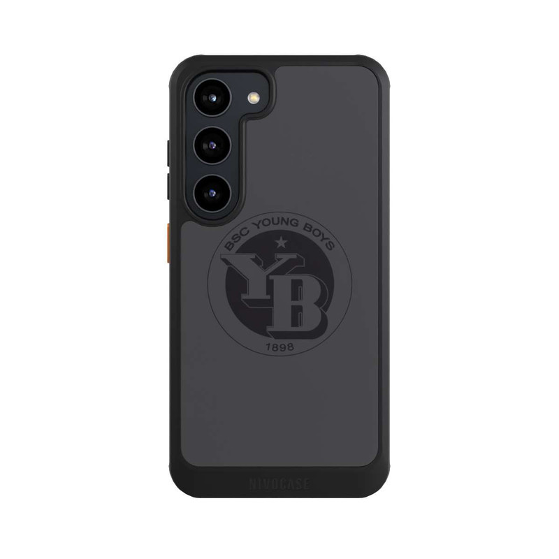 Galaxy S23 NIVOcore BSC YB Logo Grau
