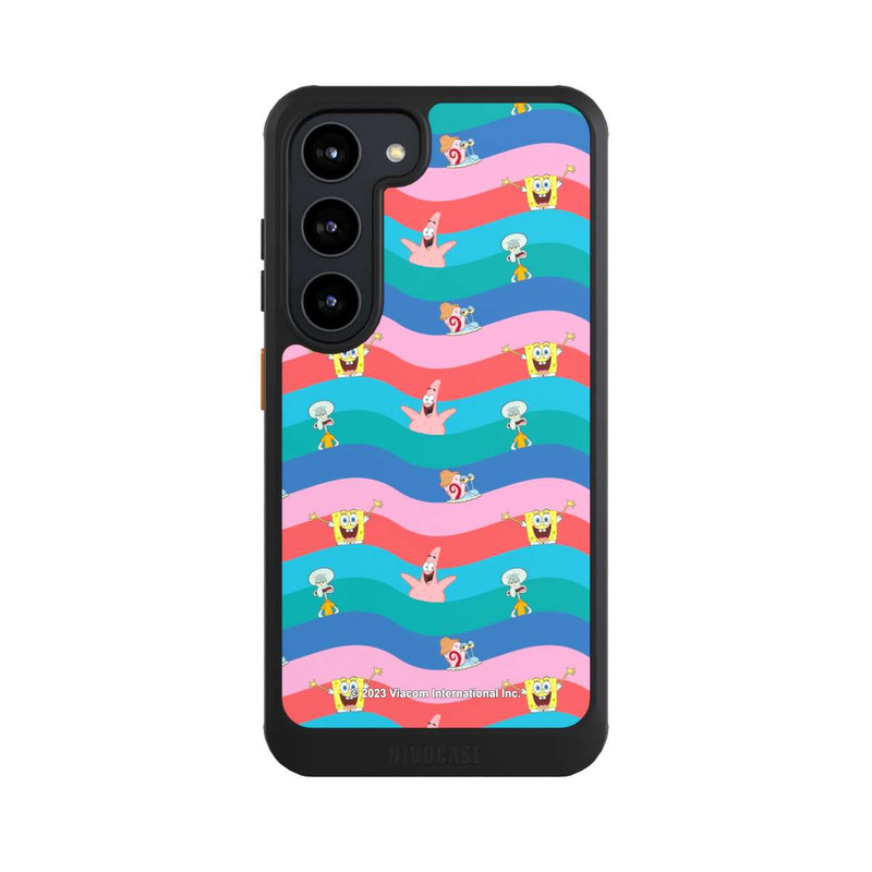 Galaxy S23 NIVOcore Spongebob Friends Colorful Waves