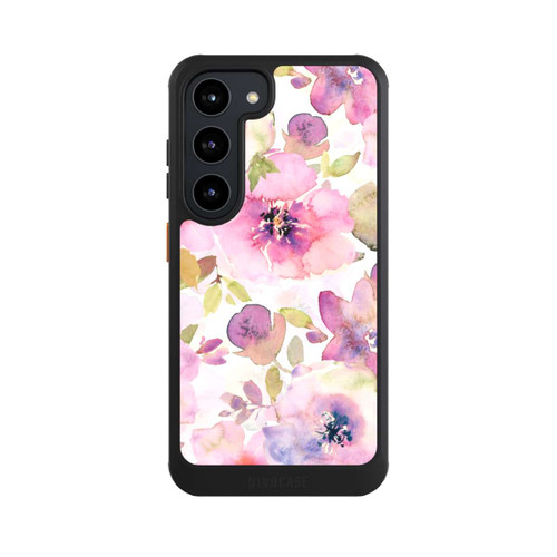 Samsung Galaxy S23 NIVOcore Tapete mit rosa Blumen