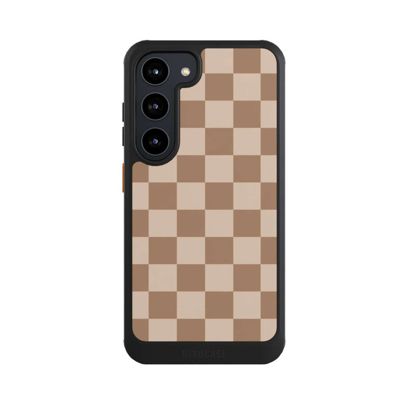 Galaxy S23 NIVOcore Carreaux marron