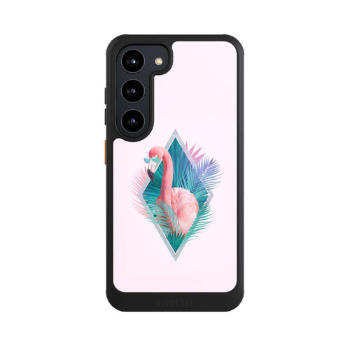 Samsung Galaxy S23 NIVOcore Tropical Leaves Flamingo