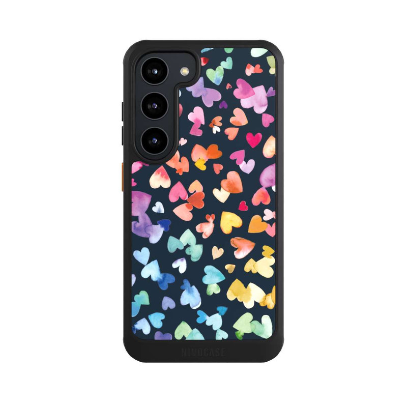 Galaxy S23 NIVOcore Valentines Hearts Black