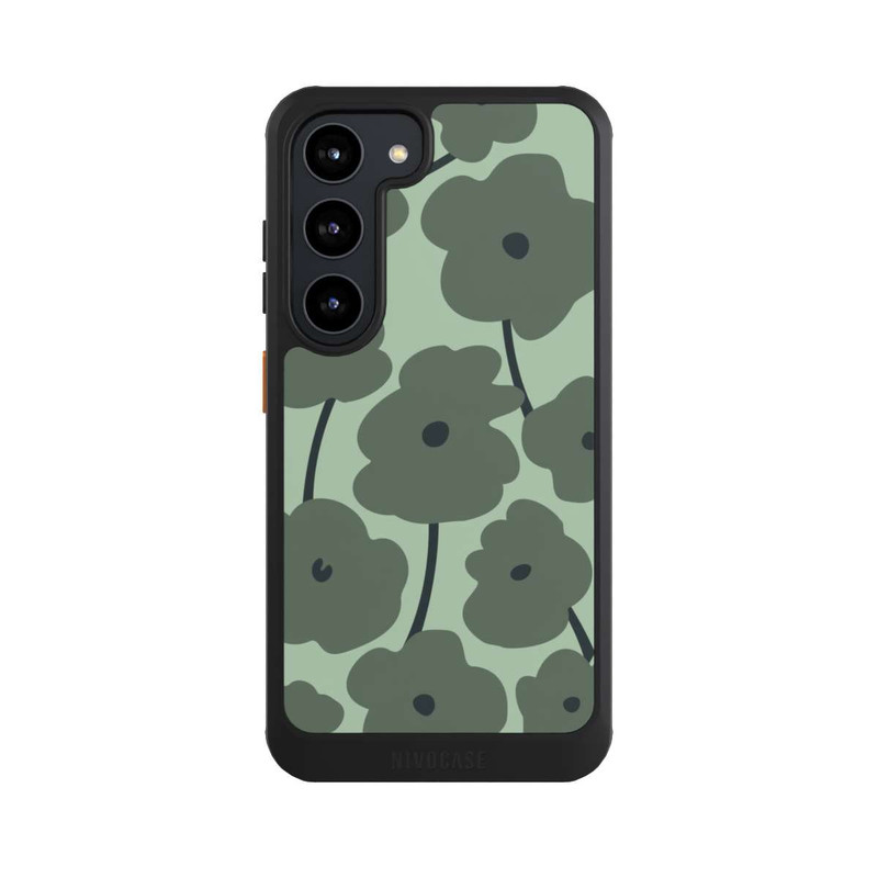 Galaxy S23 NIVOcore Minimalistic Flowers Green