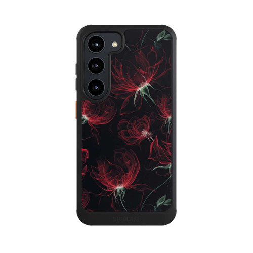 Samsung Galaxy S23 NIVOcore Tapete mit roten Blumen