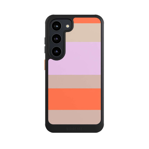 Samsung Galaxy S23 NIVOcore Moca Lila Orange Stripes