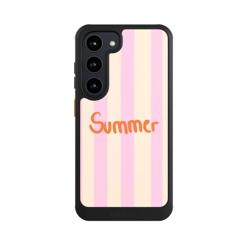 Samsung Galaxy S23 NIVOcore Summer Pink And Orange Stripes