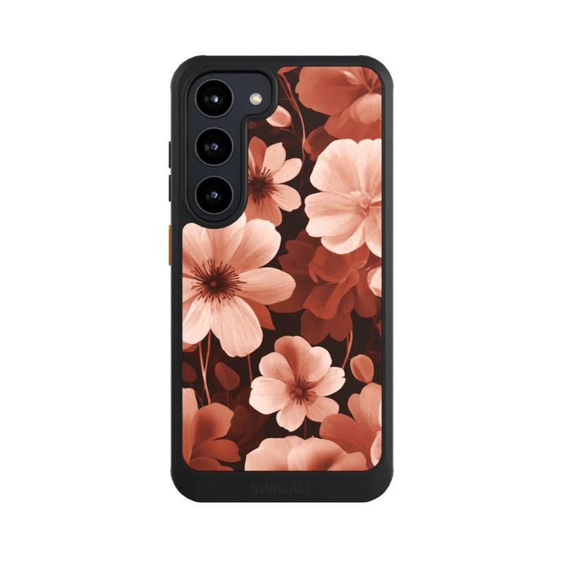 Galaxy S23 NIVOcore Rote Negativblumen mit KI