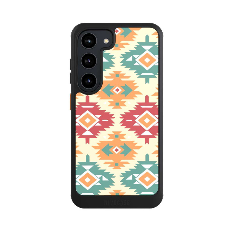 Galaxy S23 NIVOcore Modern Tribal Boho Aztec Geometric Design 1