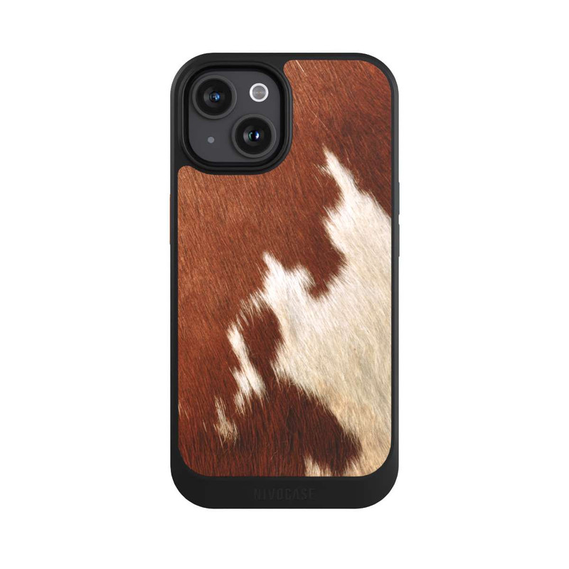 iPhone 15 NIVOcore Kuhfell Look