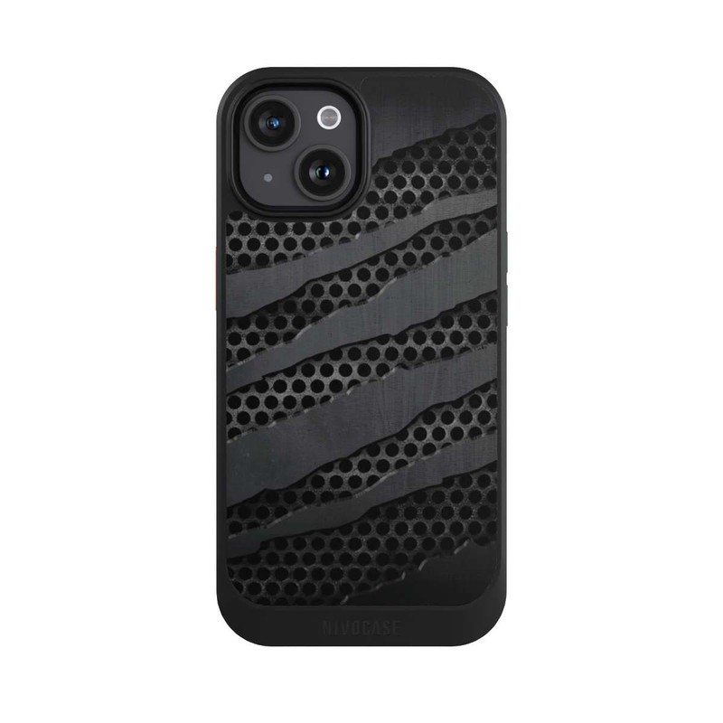 iPhone 15 NIVOcore Grey Metal Scratches
