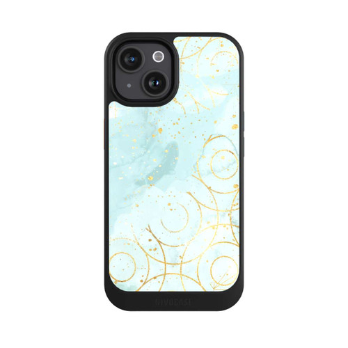 Apple iPhone 15 NIVOcore Marmormuster grün