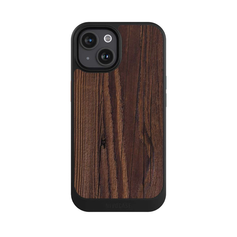 iPhone 15 NIVOcore Maserung Holzlook