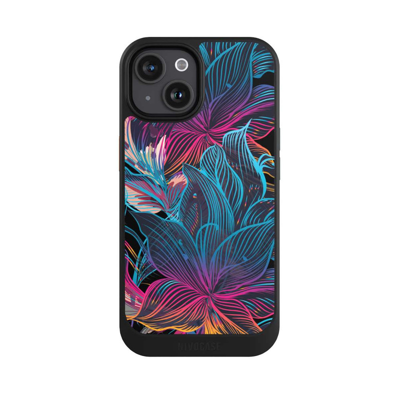 iPhone 15 NIVOcore Le pouvoir des fleurs néon
