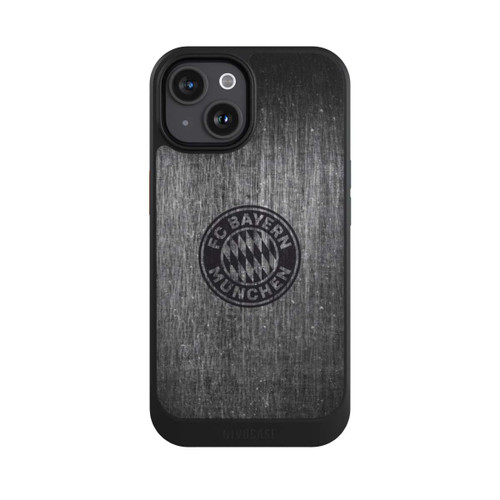 Apple iPhone 15 NIVOcore Metalllook FCB Logo einfarbig