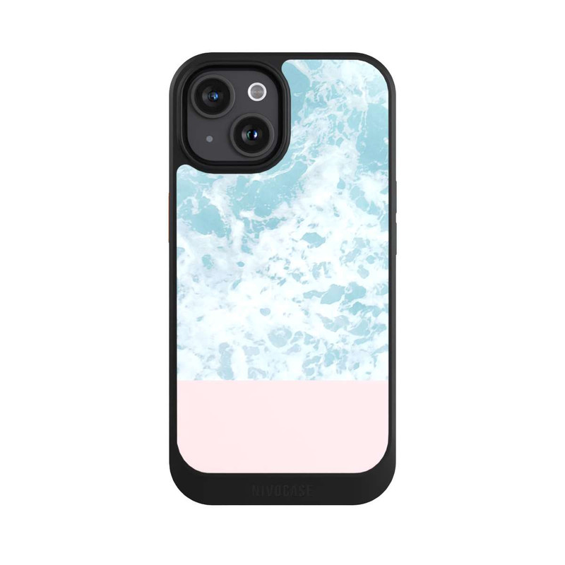 iPhone 15 NIVOcore Rosa am Meer