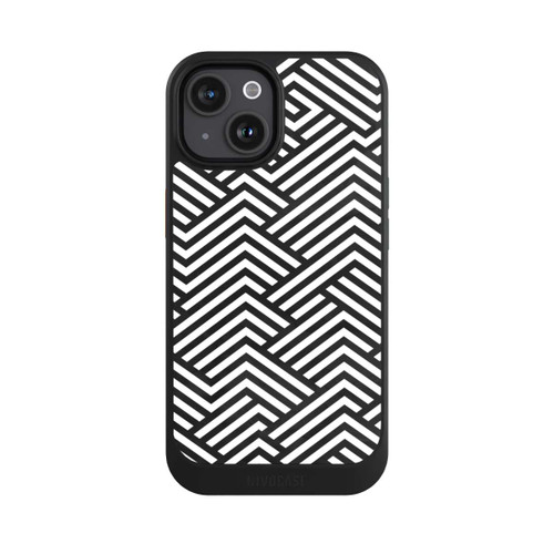 Apple iPhone 15 NIVOcore Schwarz und Weiß ZigZag