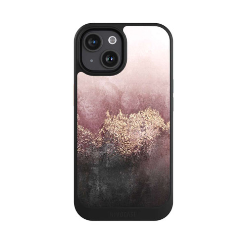 Apple iPhone 15 NIVOcore Rosa Himmelsstaub Golddruck