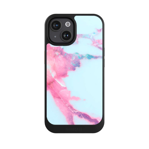 Apple iPhone 15 NIVOcore Light Blue Iridescent Vein Marble