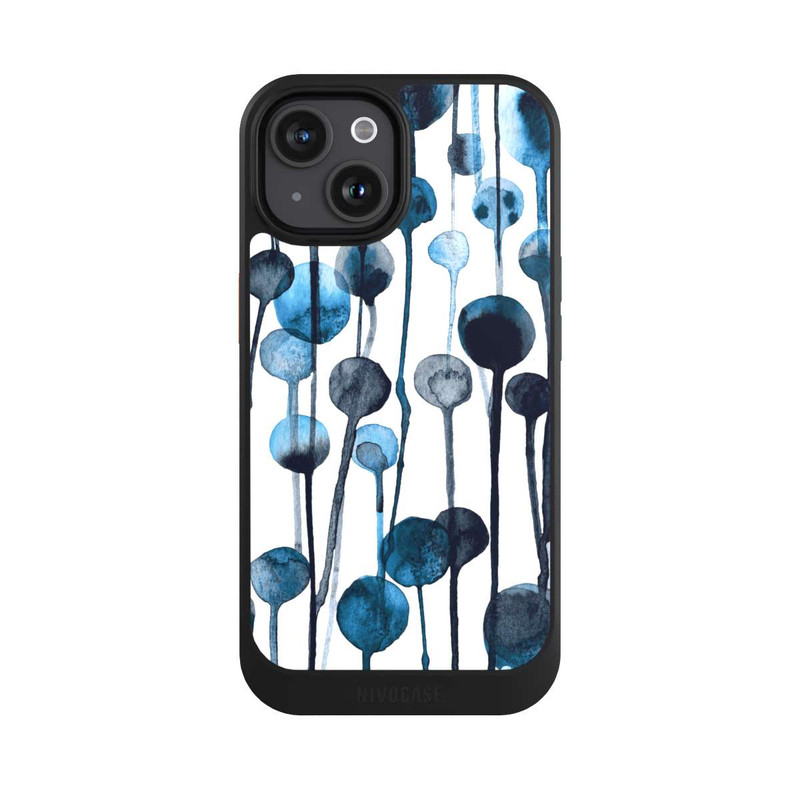 iPhone 15 NIVOcore Dripping Dots Blue