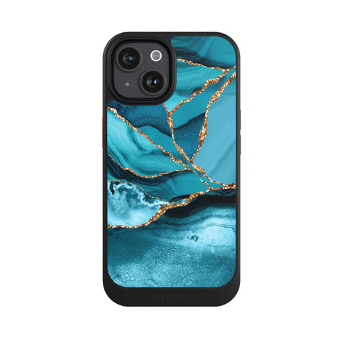 Apple iPhone 15 NIVOcore Eisblaue Marmor Landschaft