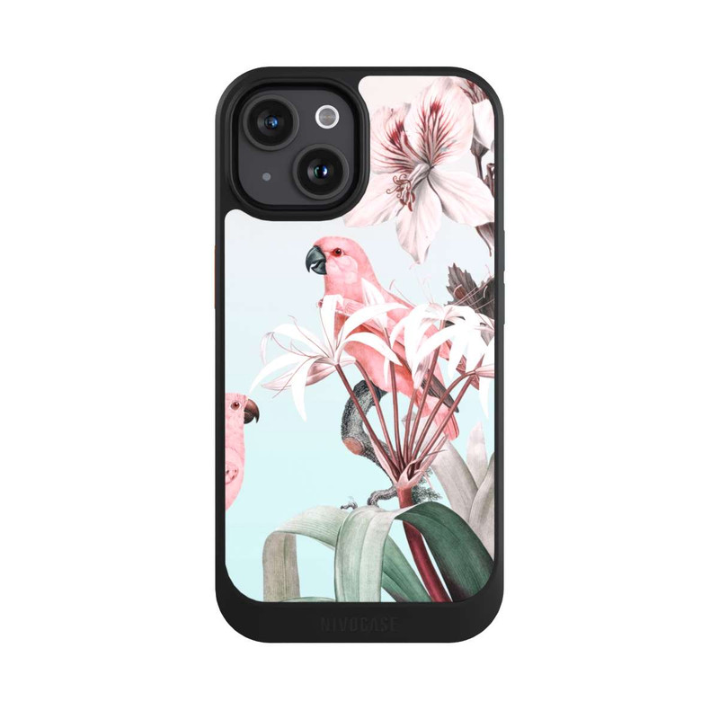 iPhone 15 NIVOcore Paradis des perroquets pastel