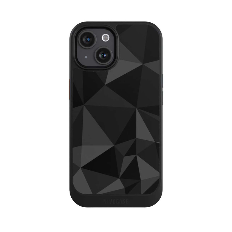 iPhone 15 NIVOcore Motif Polygone Noir