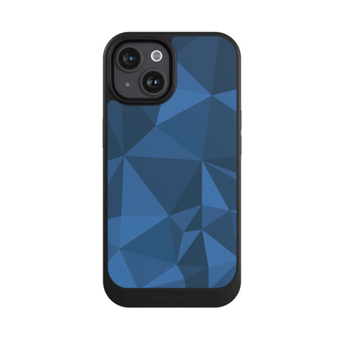 Apple iPhone 15 NIVOcore Polygon Pattern Blue