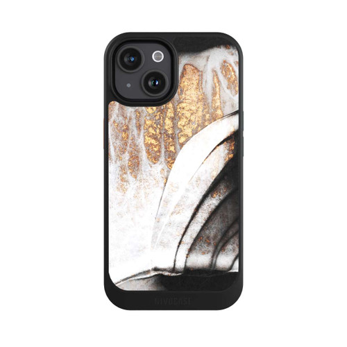 Apple iPhone 15 NIVOcore Schwarze und goldene Adern