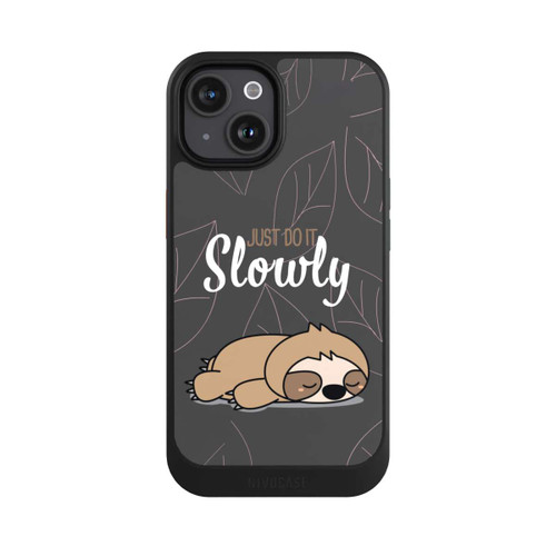 Apple iPhone 15 NIVOcore Just Do It Slowly Sloth Grey