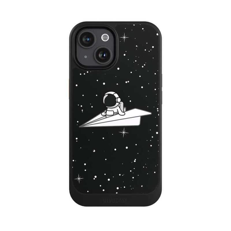 iPhone 15 NIVOcore Astronaut Paper Plane Comic
