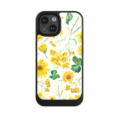 Apple iPhone 15 NIVOcore Gelbes Frühlingsmuster