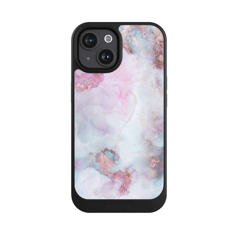 iPhone 15 NIVOcore Alcohol Ink Marble Blue