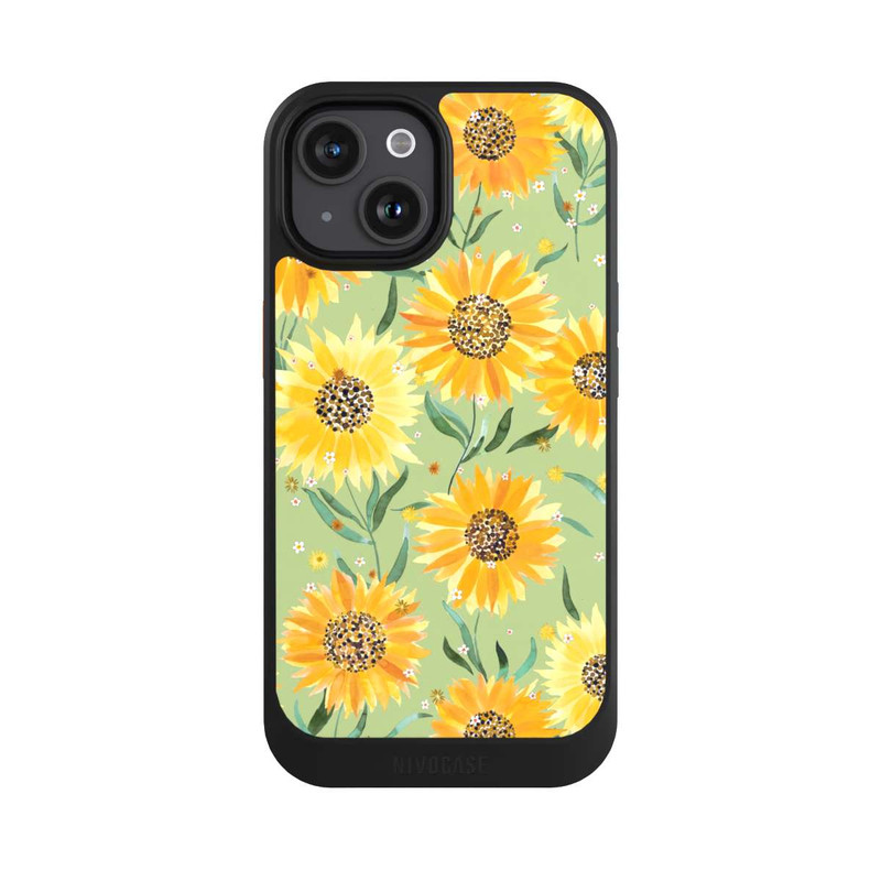 iPhone 15 NIVOcore Sunflowers Green
