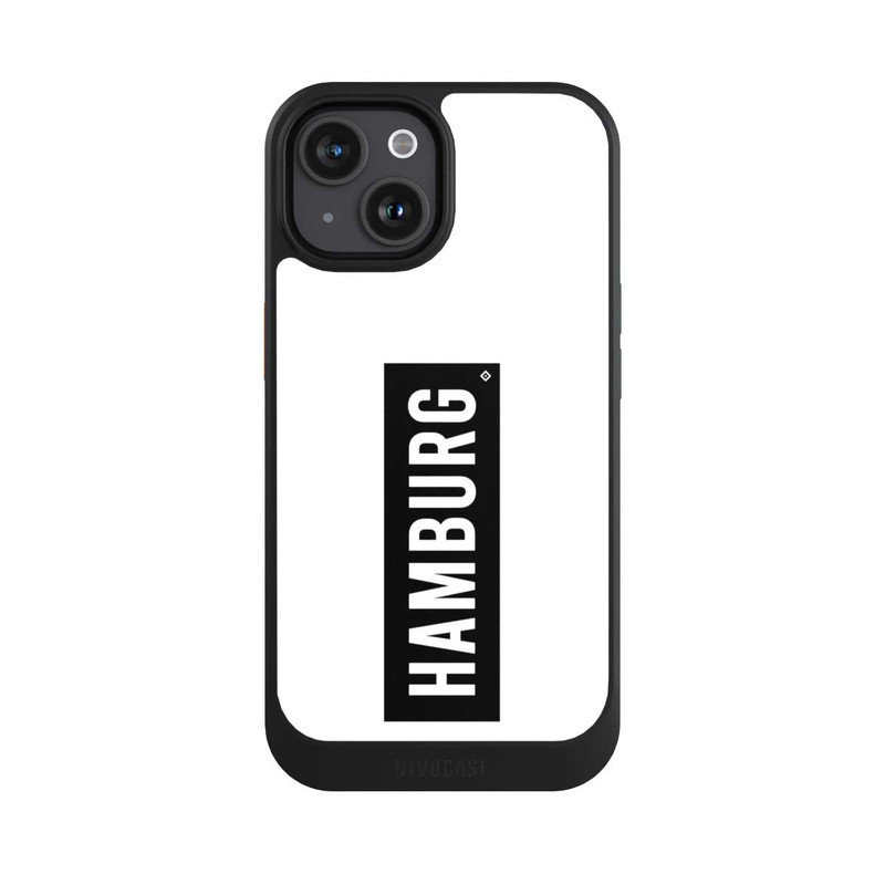 iPhone 15 NIVOcore HSV Hambourg noir et blanc