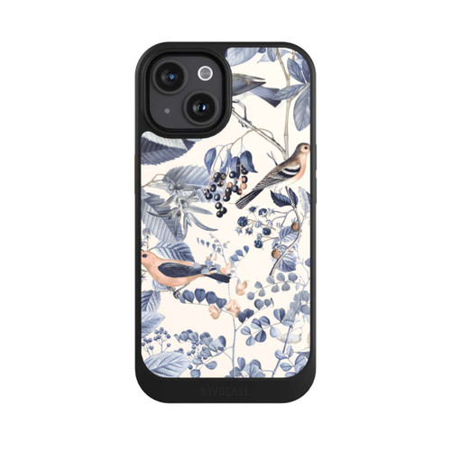 Apple iPhone 15 NIVOcore Vögel und Beeren in Beige