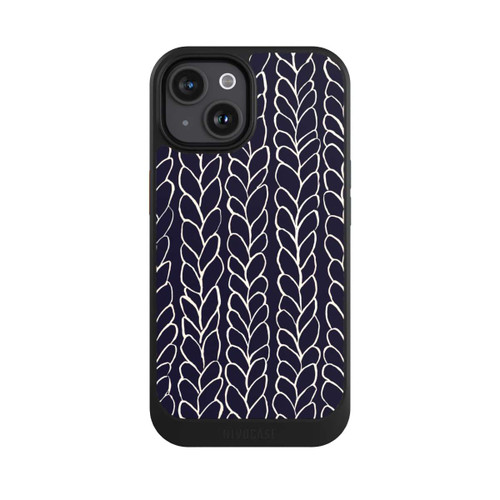 Apple iPhone 15 NIVOcore Tresses En Laine Dessins Marine