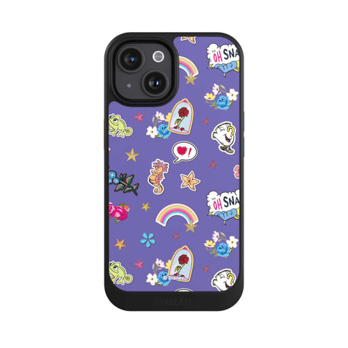 Apple iPhone 15 NIVOcore Princess Pattern Purple Disney Princess