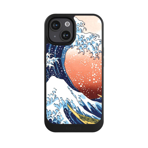 Apple iPhone 15 NIVOcore La Grande Vague de Kanagawa Rouge