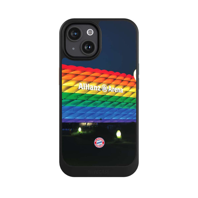 iPhone 15 NIVOcore Allianz Arena Arc-en-ciel
