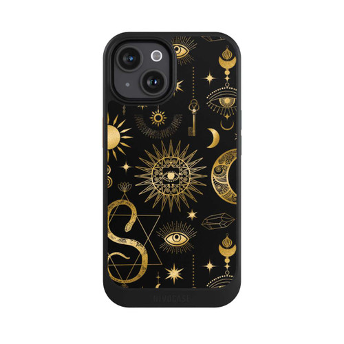 Apple iPhone 15 NIVOcore Himmlische Sonne und Mond Steampunk