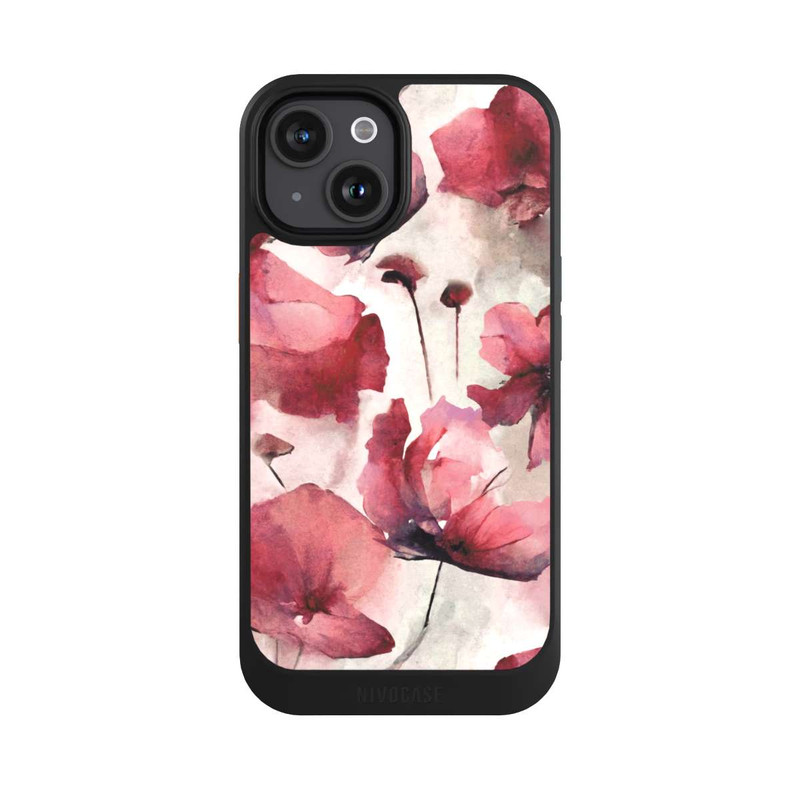 iPhone 15 NIVOcore Wilde Mohnblumen